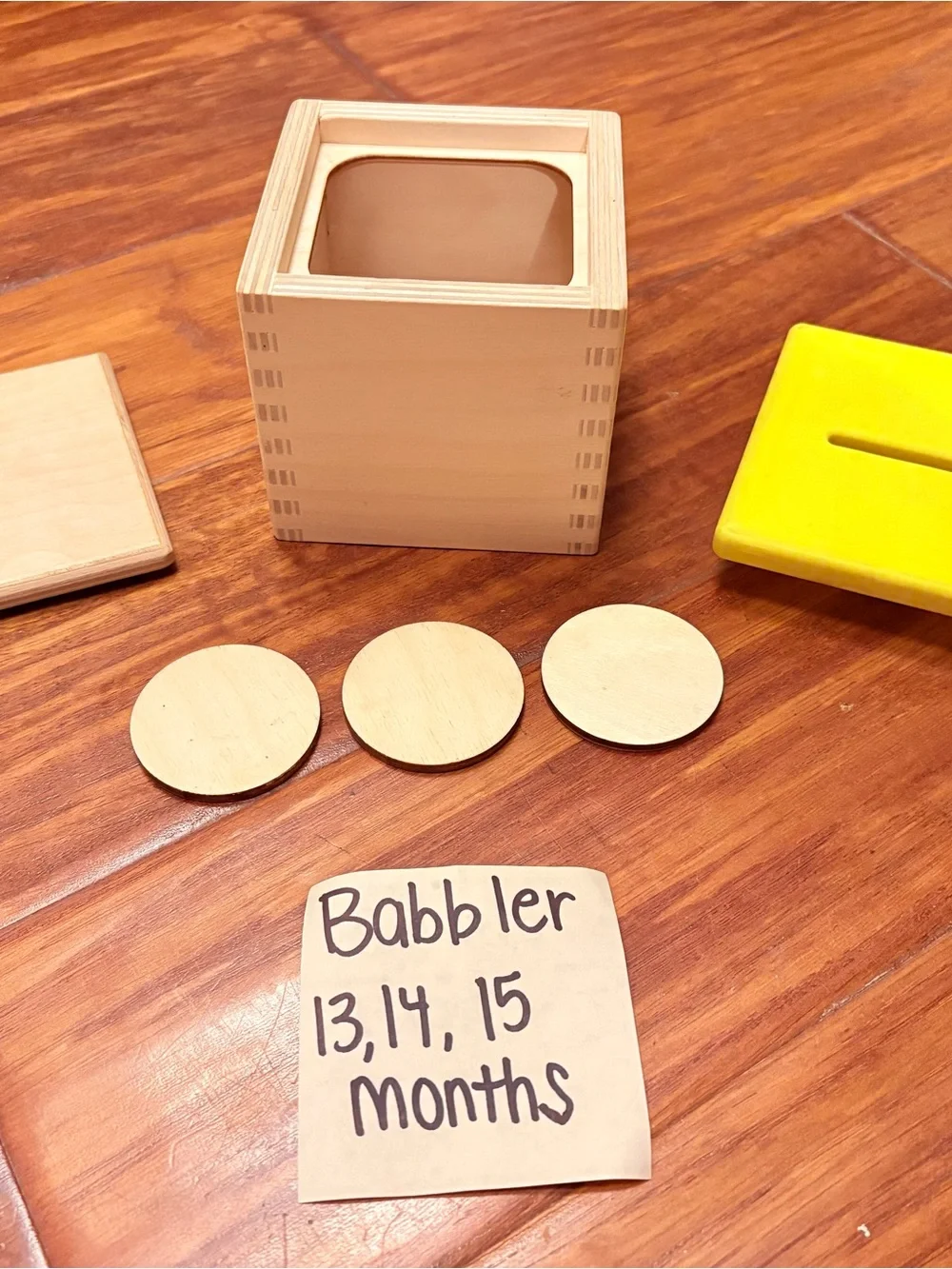 Lovevery wooden coin bank and coins (babbler play kit 13-15 month - Kids Puzzles